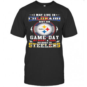 I May Live In Colorado But On Game Day T-Shirt